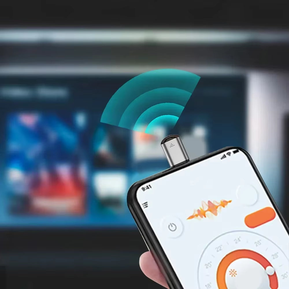 Type C Smartphone Infrared Transmitter Adapter Control Smart App Control Adapter Infrared Remote Suitable for Television